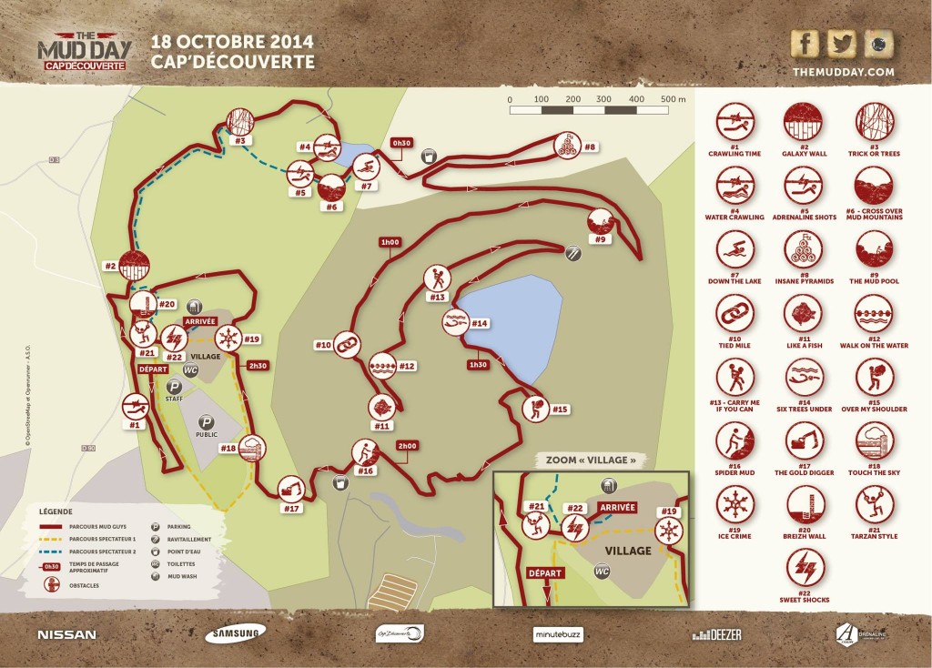 Le parcours de l'édition Cap Découverte. © ASO