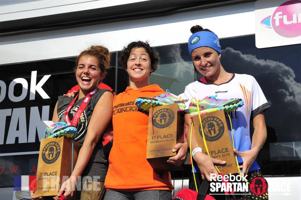 Podium des Élites femmes de la Spartan Race Sprint du Castellet 2014 - (c) Spartan Race