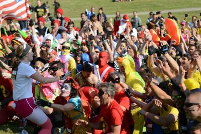 Dans l'ambiance du départ. Photo : Franck H. 