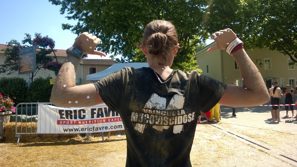 Céline & « Vaincre La Mucoviscidose » à l'arrivée !