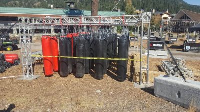 Des obstacles à franchir à la Ninja Warrior