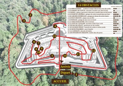 Carte du parcours Bouge Ton Fort